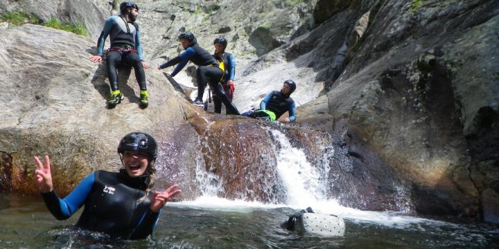 canyon du rec grand avec l equipe d animation du camping Le Serignan Plage herault