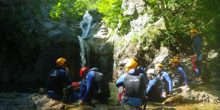 canyon des cascades d'orgon le samedi 09 jullet 2016 après midi