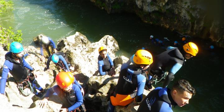 canyon du diable avec les jeunes de villeneuve les maguelones le mercredi 6 juillet 2016