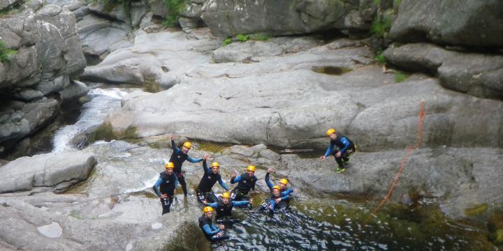 canyoning dans les gorges du Tapoul dans les Cevennes le 24 juin 207