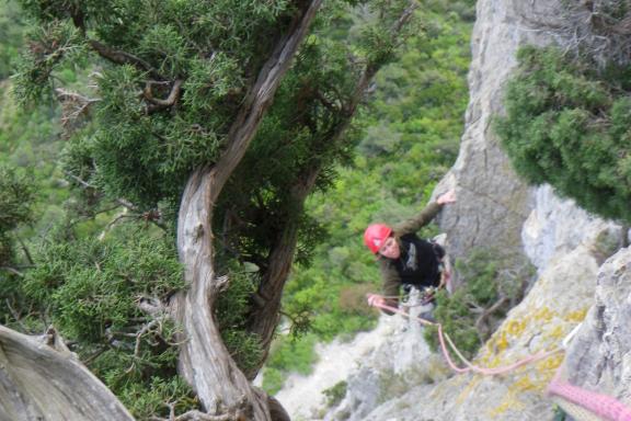 Canyoning - Voie d'escalade pour débutant - Tete de Braque