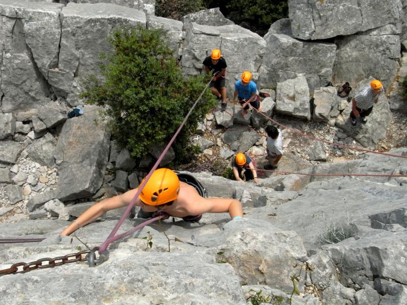 Initiation escalade autour de Montpellier avec un moniteur/guide