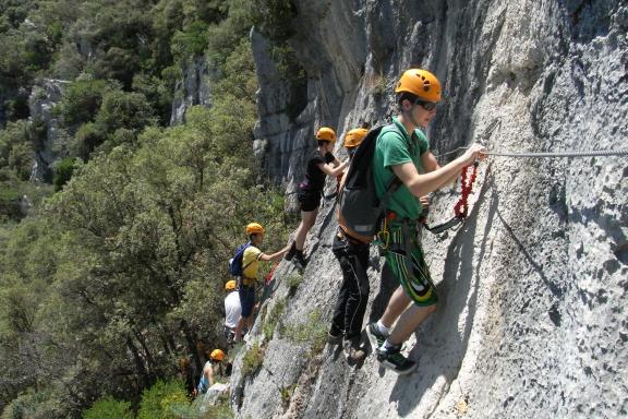 Activités - Via ferrata du Rocher de Sion dans l'Herault 